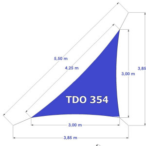 Voile ombrage standard TDO 354 Toiles de l’Ouest