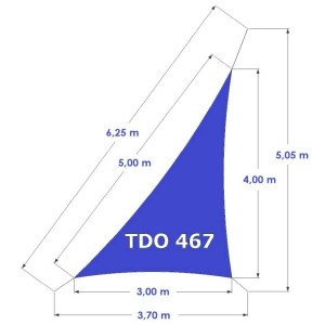Voile ombrage triangle standard Nantes 44 TD467